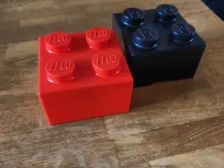 Lego madkasser sort og rød