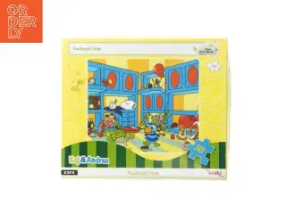 Kaj & Andrea puslespil i træ fra DR (str. 25x21 cm)