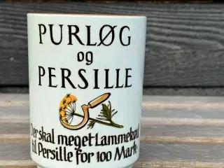 Skøn Knabstrup krukke til purløg og persille