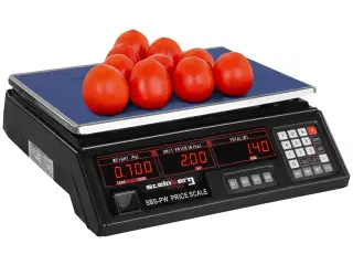Butiksvægt – 30 kg / 2 g – sort – LED