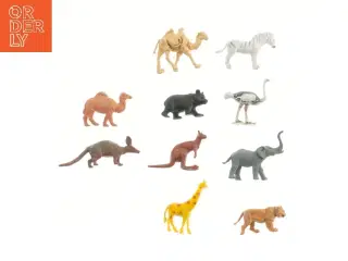 Sæt med 10 dyrefigurer (str. 10 stk 6 cm)