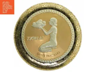 Vintage Tjoklat blikdåse (str. Ø 12 cm)