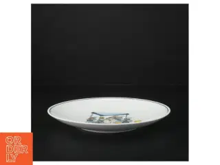 Porcelæn tallerken med motiv fra Kahla (str. Ø. 19 cm)