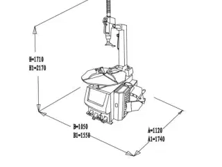 Dæk Maskine Launch TWC-521 Super kraftig model NU incl hjælpe Arm til 0kr