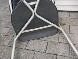 6 stk Spisebords stole m læder sæde