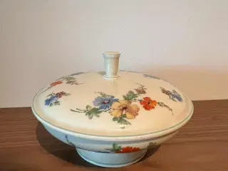 Antik porcelæns terrin med låg – Thomas Ivory, Ger