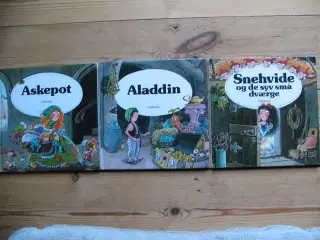Askepot, Aladdin og Snevide, 3 bøger