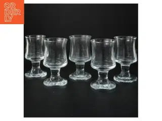 Holmegaard - Set med fem klare glas (str. 6x12 cm)