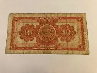 10 Soles De Oro Peru 1967