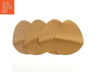 Fire læder bordskånere (str. 40x34, 4 styk cm)