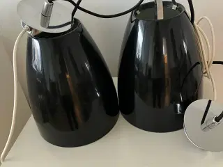 Sorte metal loftslamper 