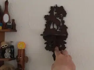 Gammel vægophæng til et stearinlys el lig