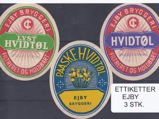 Etiketter - Ejby  3 Stk.