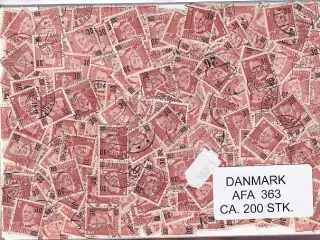 Danmark 200 stk Afa nr.363 - 30 på 20 øre. - Stemplet/ustemplet
