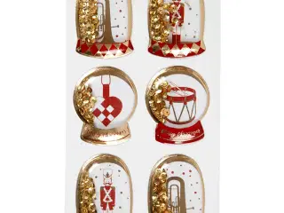 Shaker stickers, nøddeknækker, str. 49x32+45x36 mm, guld, 6stk./ 1 pk.