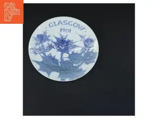 Glasgow 1901 porcelænstallerken fra Royal Copenhagen (str. Ø 19 cm)