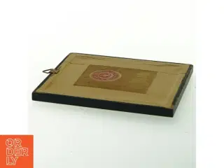 Kobber Væg Relief med blomstermotiv (str. 13,5x12,5 cm)