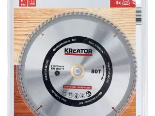 Rundsavsklinge 250 mm - 80 HM tænder