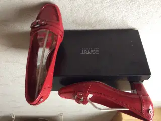 Rød Esprite lak sko