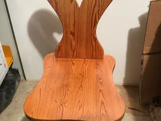 Spisebordsstol, Træ kraftig ca. 1", b: 37 l: 87