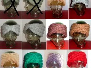 Håndstrikkede pandebånd