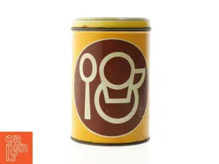 Vintage kaffedåse (str. Ø. 11 cm. længde. 17 cm)
