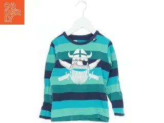 Drenge langærmet T-shirt med vikingetryk fra Danefæ (str. 98)