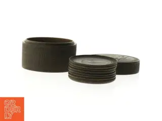 Sorte lak flaske bakker med japansk design