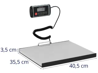 Pakkevægt – 100 kg / 0,05 kg – eksternt LCD