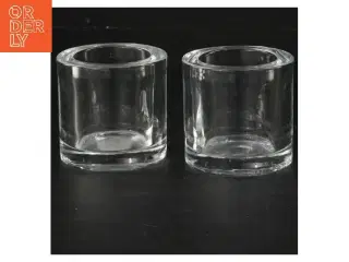 Runde glaslysestager fra iittala (str. Ø 6x6 cm)