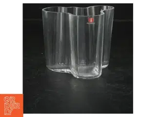 Klar glasvase fra Iittala fra Alvar Aalto (str. 11 cm)