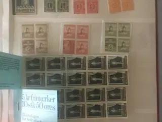 Ældre frimærker + grønlandsk pakkeporto