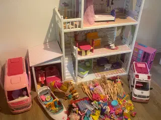 Barbie hus, autocamper mm. 