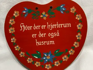 Lokumsskilte WC hjerte