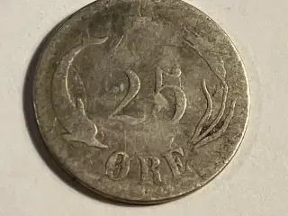 25 øre 1874 - Slidt