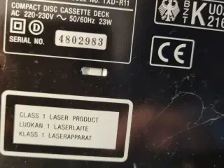 Sony Cassette Deck TXC-R11 sælges