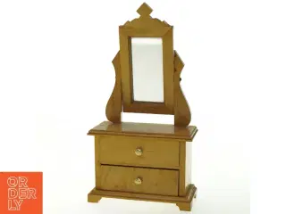 Miniature kommode med vippespejl (str. 30x15 cm)