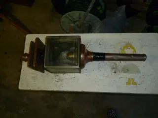 Vintage lampe til hestevogn i kobber - karet lampe