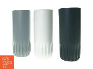 3 x vaser fra Hübsch (str. 24 cm)