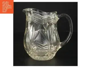 Glaskande med mønster (str. H. 15 cm. ø. 11 cm)