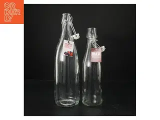 Nye genanvendelige glasflasker med klemmelåg fra DAY (str. 31 cm. og. 26 cm)