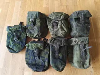 Dansk militær M/96 udrustning og feltflaske tasker