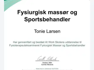 Dybdegående fysiurgisk massage - sportsmassage