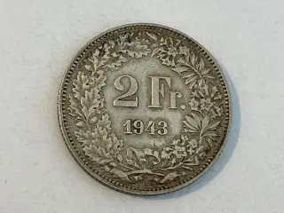 2 Francs Switzerland 1943