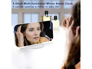 Digital led alarm ur spejl 2 usb oplader porte