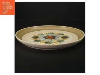Vintage Denby tallerken med blomsterdesign fra Langley det(str. Ø. 25,5 cm)