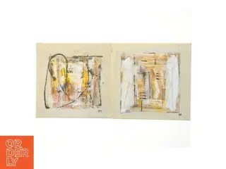 Abstrakt maleri, 2 styk (str. 2 styk. 30. x. 30 cm)