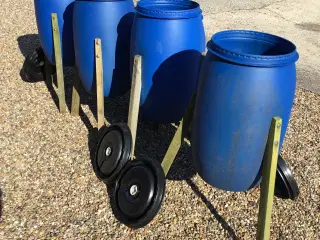 Fodertønder uden spiral.