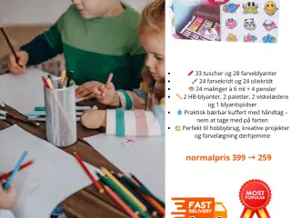 Kreativ kuffert 145-pak
