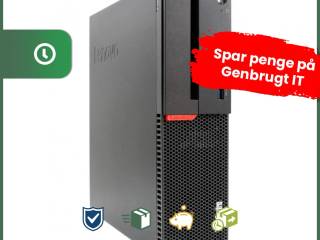 Lenovo ThinkCentre M900 SFF - Intel i5 6500 3,2GHz 256GB SSD 8GB Win10 Pro - Grade A - stationær computer